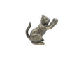 Rustic Gold Cast Iron Cat Door Stopper 5"