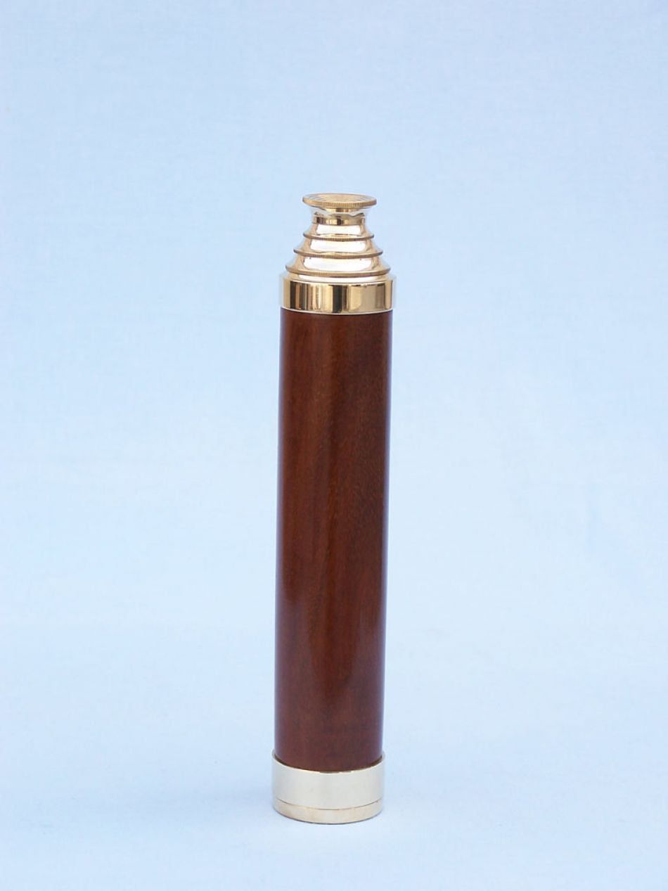 Deluxe Class Solid Brass - Wood Admiral's Spyglass Telescope 25" w/ Rosewood Box