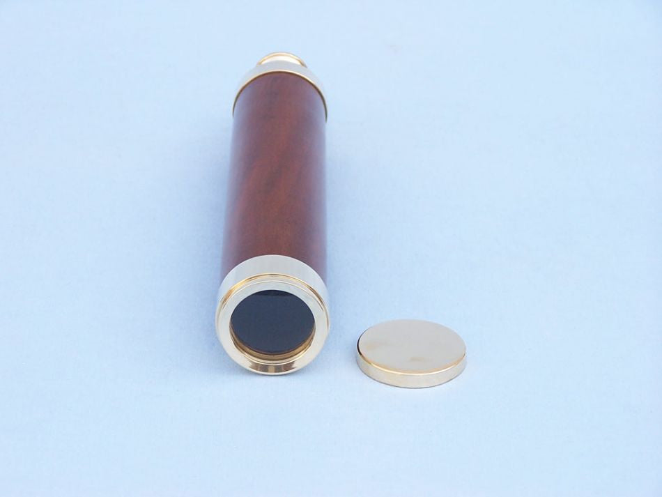 Deluxe Class Solid Brass - Wood Admiral's Spyglass Telescope 25" w/ Rosewood Box