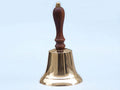 Brass Plated Hand Bell 9"