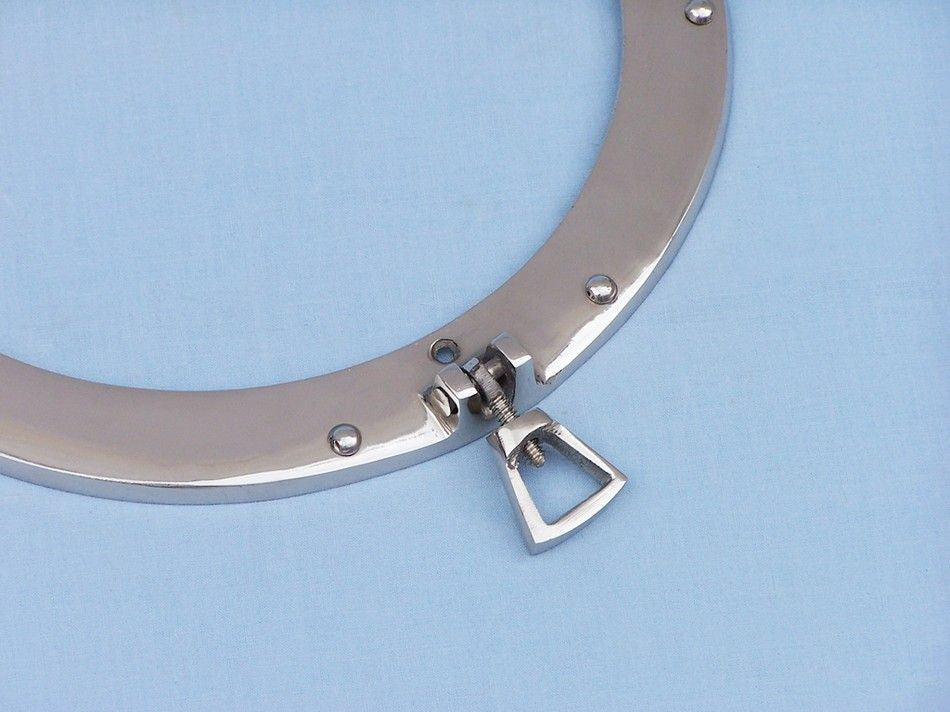 Chrome Decorative Ship Porthole Mirror 20"