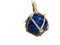 Morning Tide Handblown Glass Ball Fishing Float with Brown Netting Decoration 4""