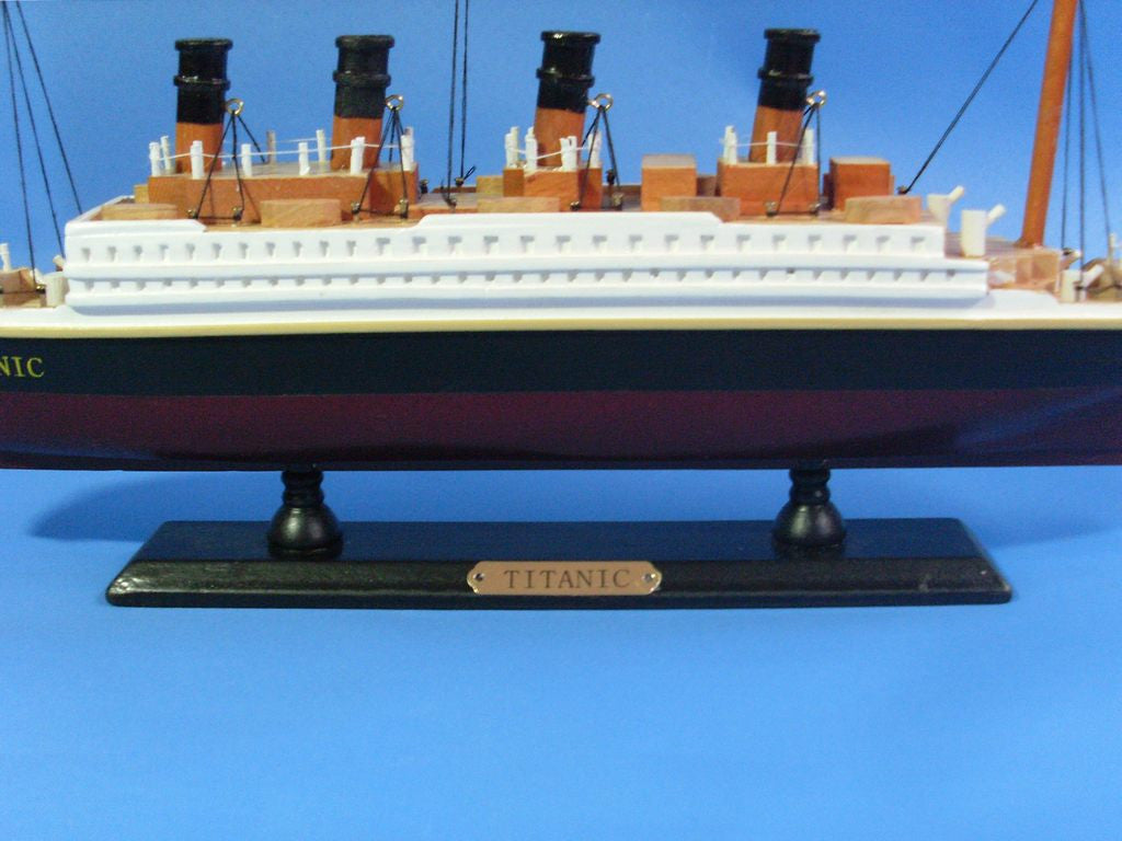 Wooden RMS Titanic Model Cruise Ship 14"