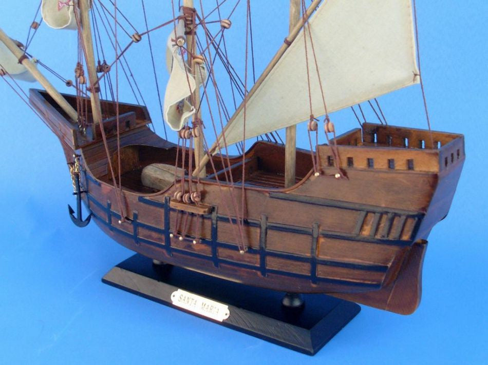 Wooden Santa Maria Limited Tall Model Ship 20"
