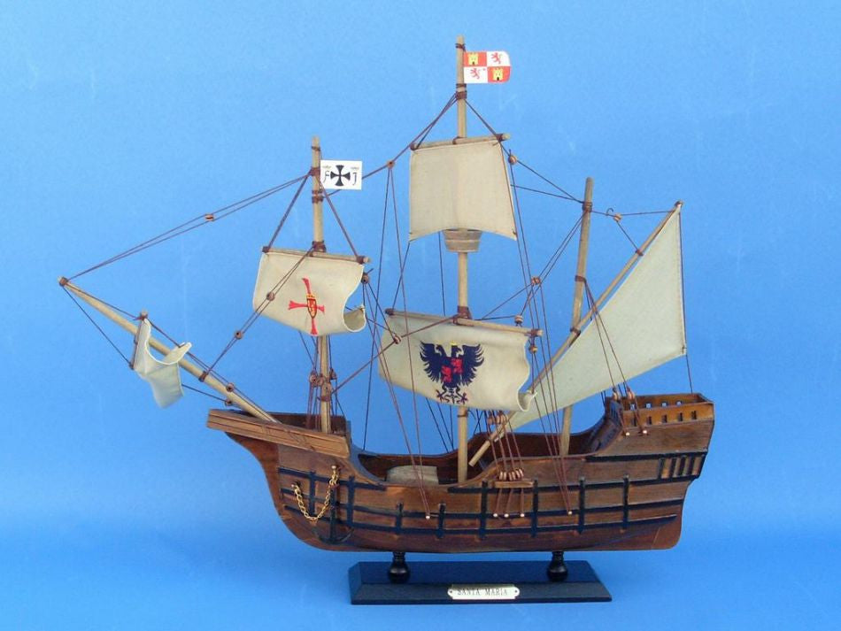 Wooden Santa Maria Limited Tall Model Ship 20"