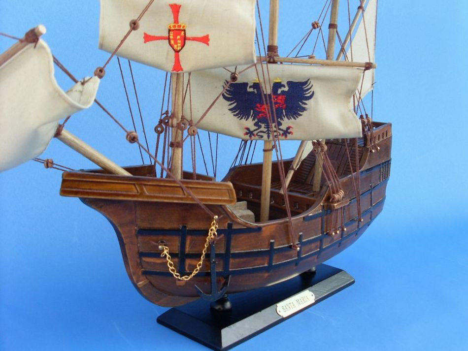Wooden Santa Maria Limited Tall Model Ship 20"