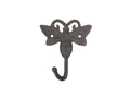 Cast Iron Bee Decorative Metal Wall Hook 5"