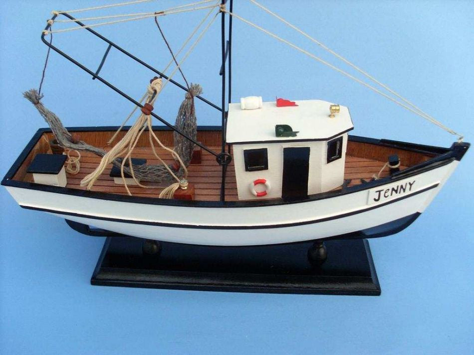 Wooden Forrest Gump - Jenny Model Shrimp Boat 16"