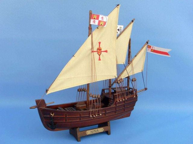Wooden Nina Model Ship 12"