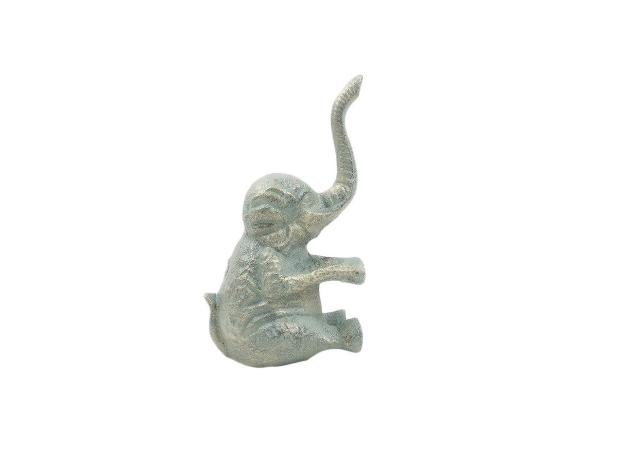 Antique Bronze Cast Iron Elephant Metal Door Stop 8"