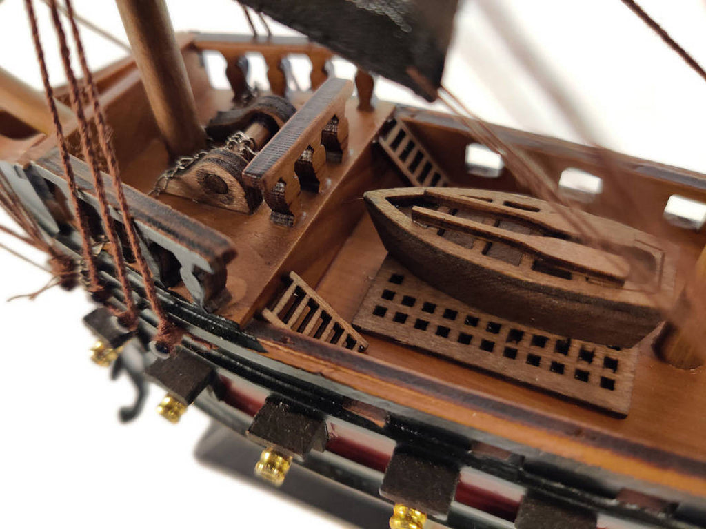 Wooden Captain Kidd's Adventure Galley Black Sails Limited Model Pirate Ship 15"