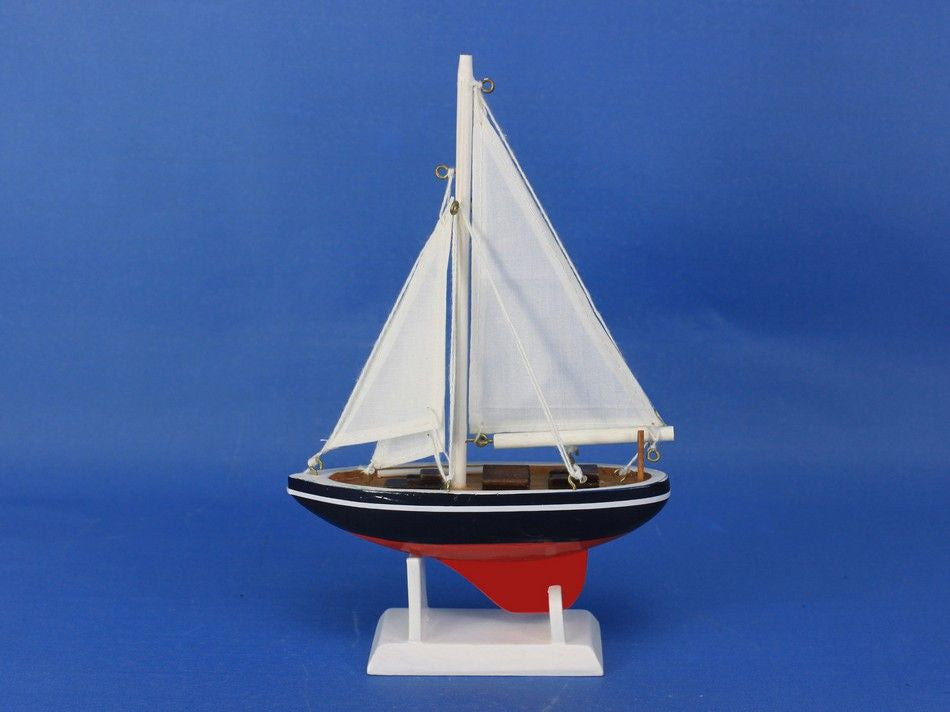 Wooden Endeavour Model Sailboat Christmas Ornament 9"