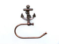 Antique Copper Anchor Hand Towel Holder 10"