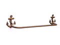 Antique Brass Anchor Bath Towel Holder 28"