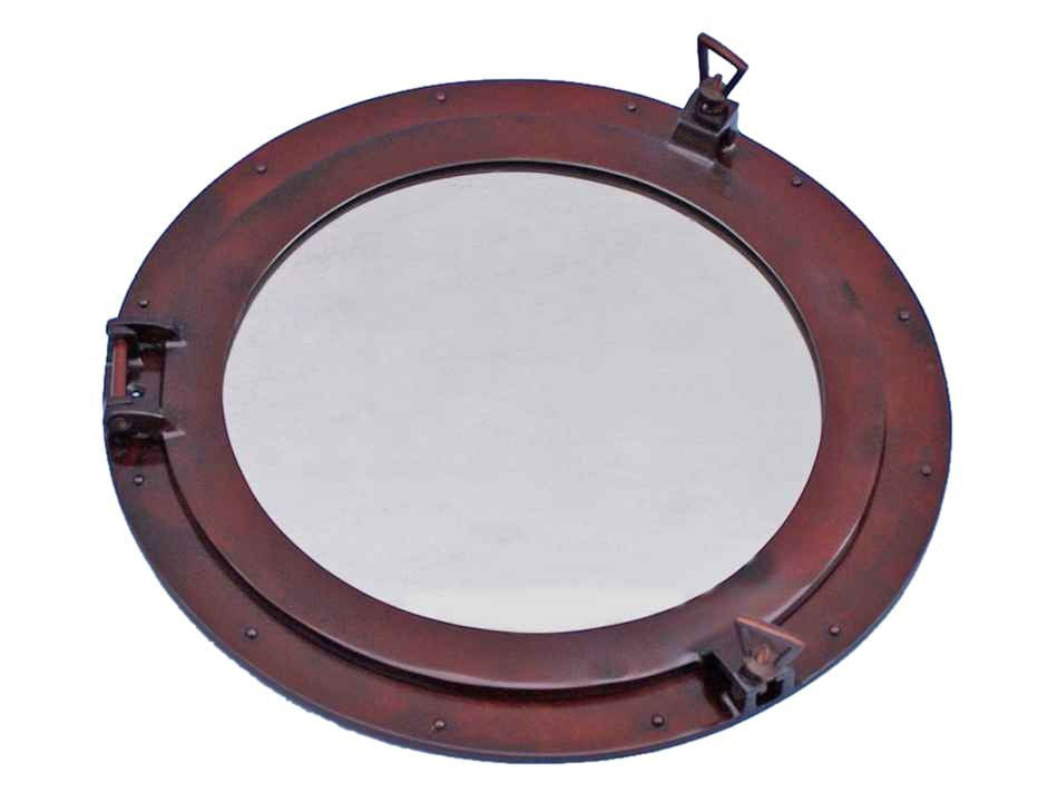 Deluxe Class Antique Copper Porthole Window 24"