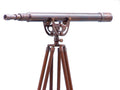 Floor Standing Antique Copper Anchormaster Telescope 65"