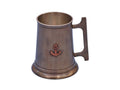 Antique Brass Anchor Mug With Cleat Handle 5"