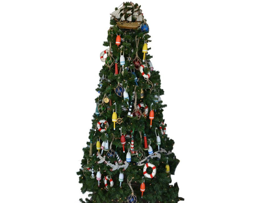 Wooden HMS Victory Model Ship Christmas Tree Topper Decoration