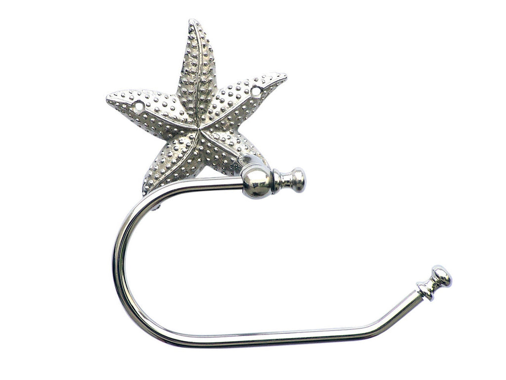 Chrome Starfish Toilet Paper Holder 10"