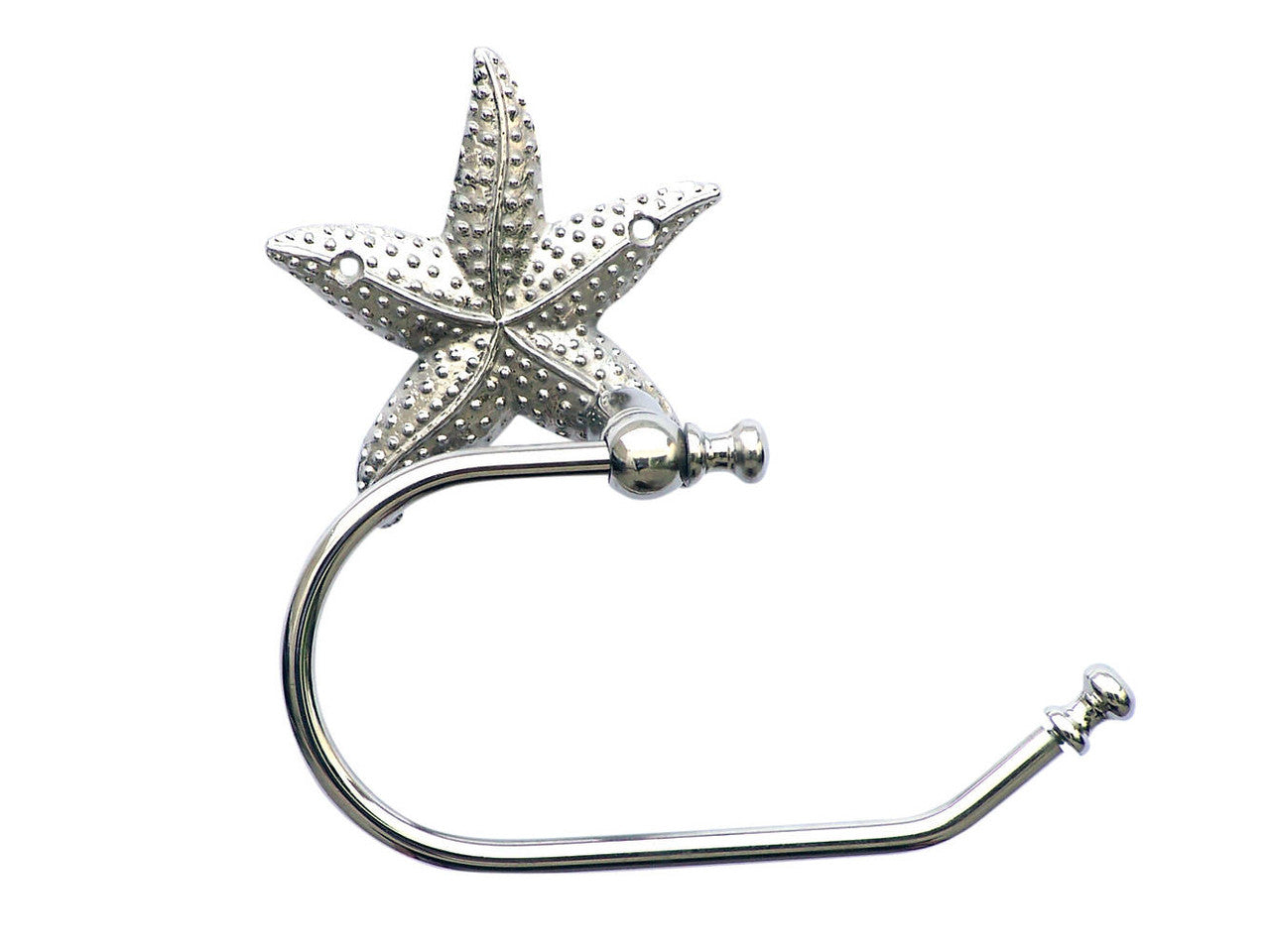 Chrome Starfish Toilet Paper Holder 10"