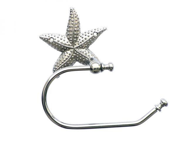 Chrome Starfish Hand Towel Holder 10"