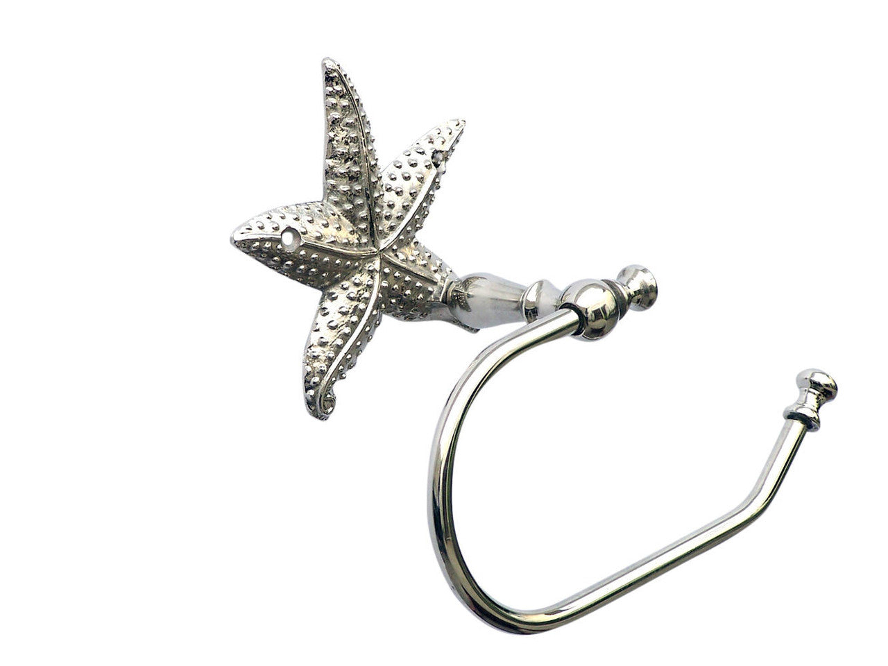 Chrome Starfish Toilet Paper Holder 10"