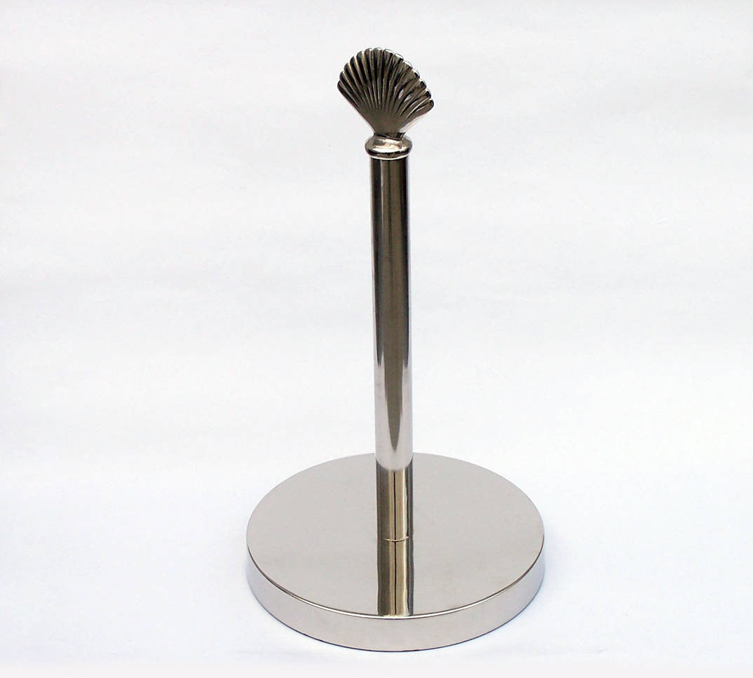 Chrome Sea Shell Paper Towel Holder 16"
