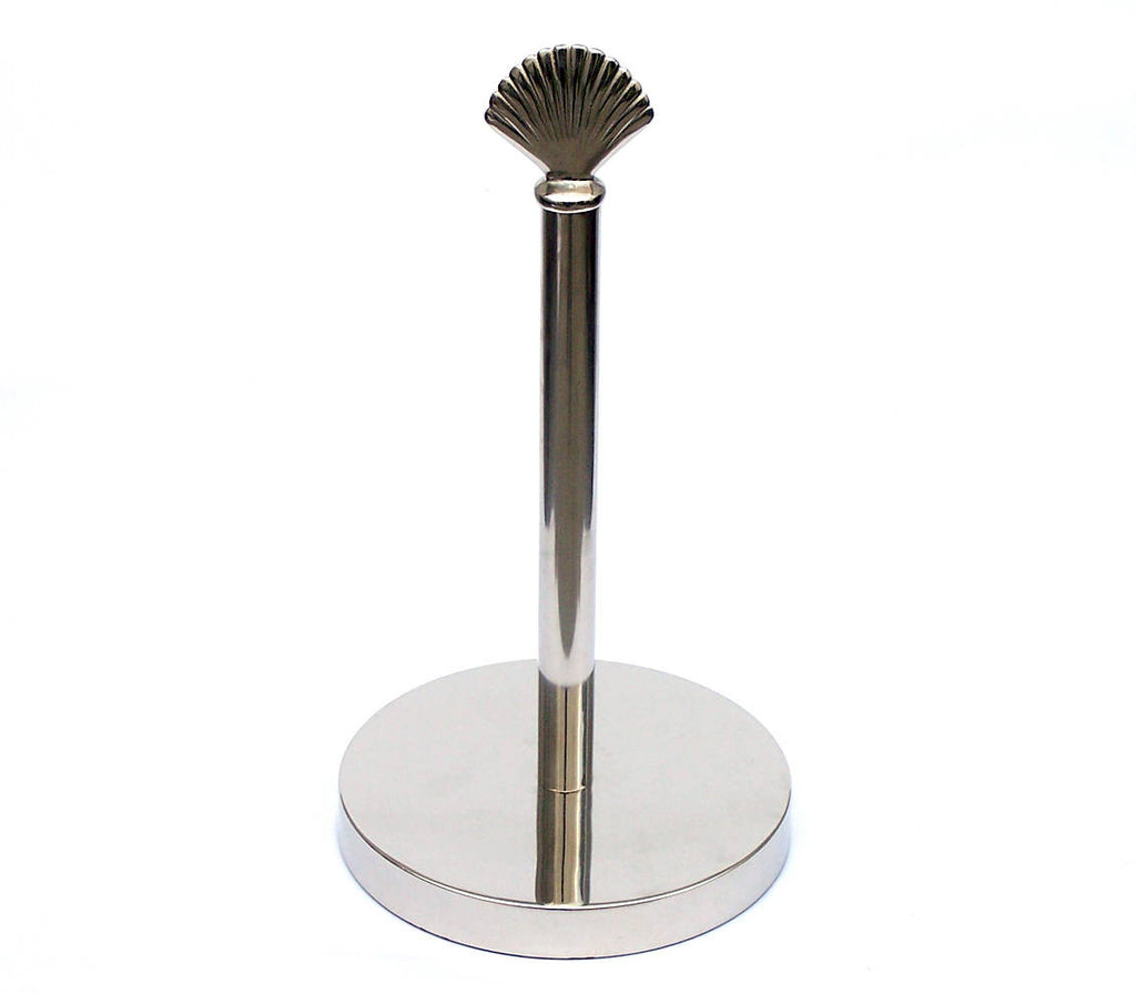 Chrome Sea Shell Paper Towel Holder 16"