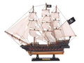 Wooden Caribbean Pirate White Sails Limited Model Pirate Ship 15"