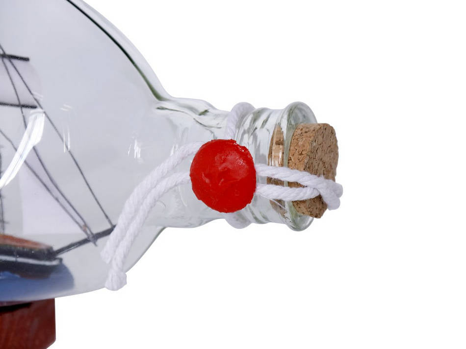 Bluenose Sailboat in a Glass Bottle 7"