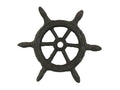 Cast Iron Ship Wheel Decorative Paperweight 4"