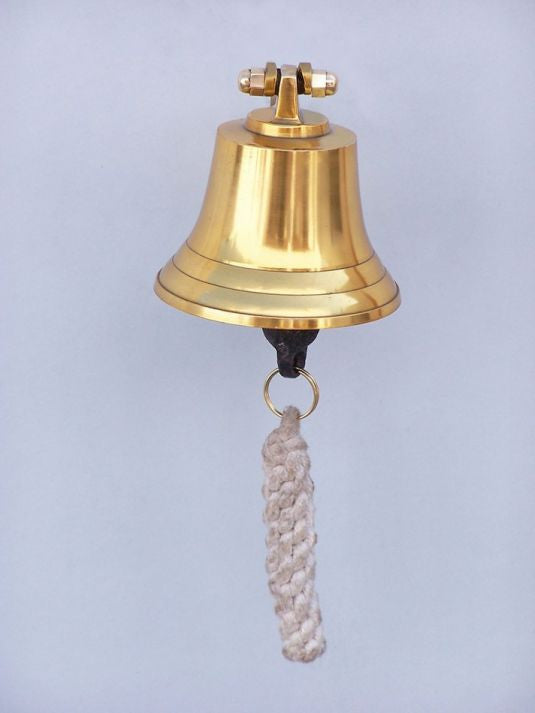 Brass Plated Hanging Harbor Bell 4"