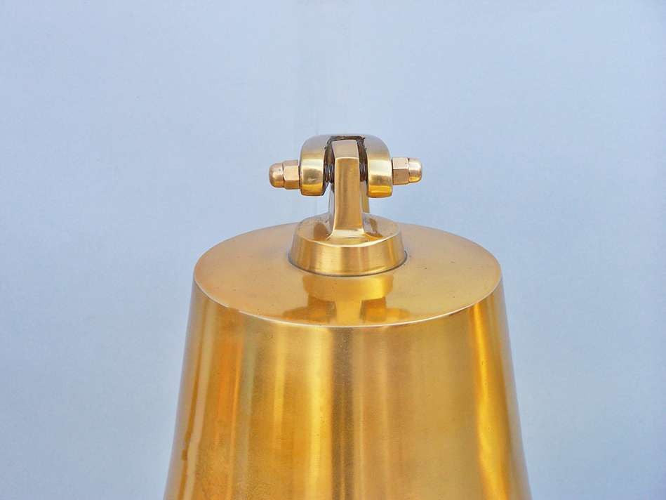 Brass Plated Hanging Harbor Bell 4"