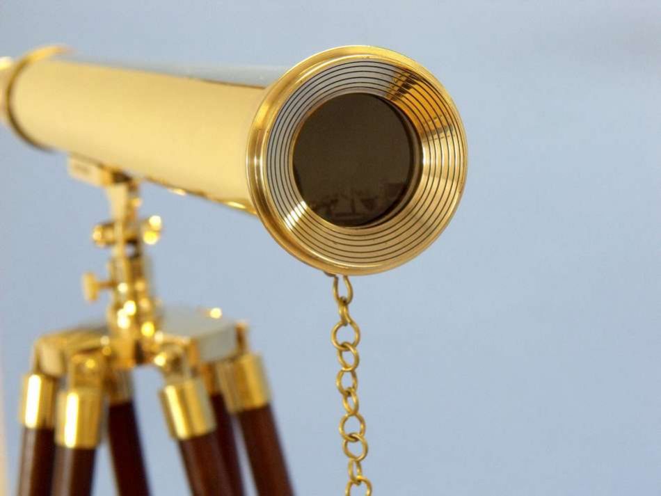 Floor Standing Brass Harbor Master Telescope 60"