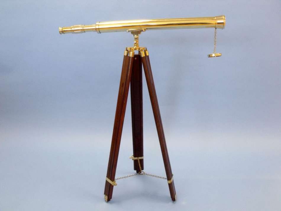 Floor Standing Brass Harbor Master Telescope 60"