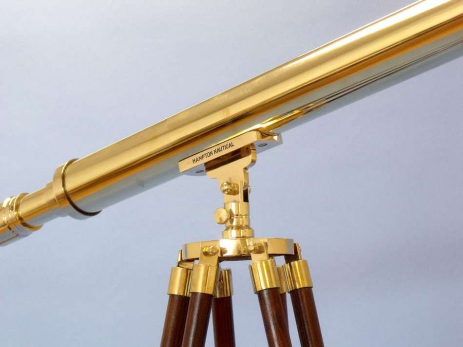 Floor Standing Brass Harbor Master Telescope 60"