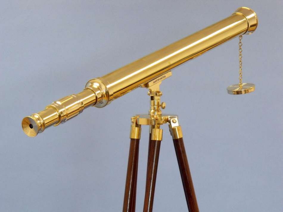 Floor Standing Brass Harbor Master Telescope 60"