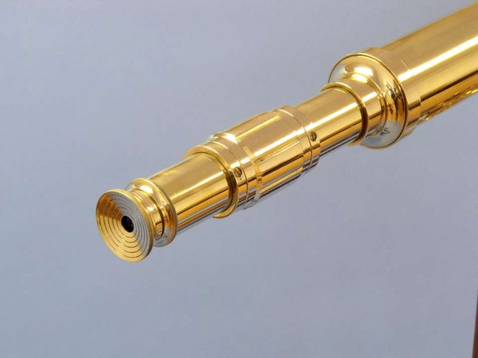 Floor Standing Brass Harbor Master Telescope 60"