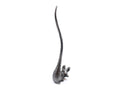 Rustic Silver Cast Iron Mouse Paper Towel Holder 12"