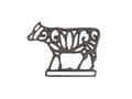 Cast Iron Cow Kitchen Trivet 7""
