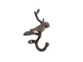 Rustic Copper Cast Iron Decorative Bird Hook 6"