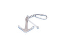 Chrome Admiralty Anchor Key Chain 6"