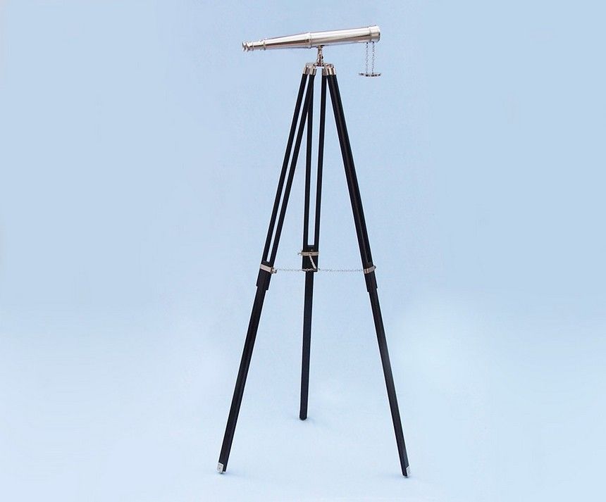 Floor Standing Admiral's Chrome Binoculars 62"