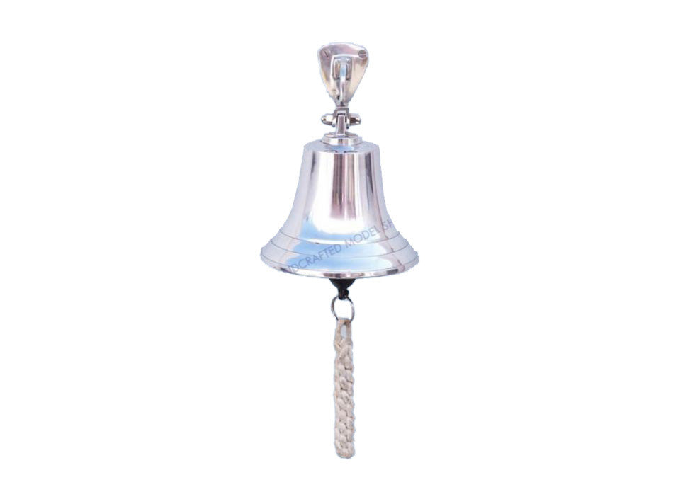 Chrome Hanging Ship's Bell 6"