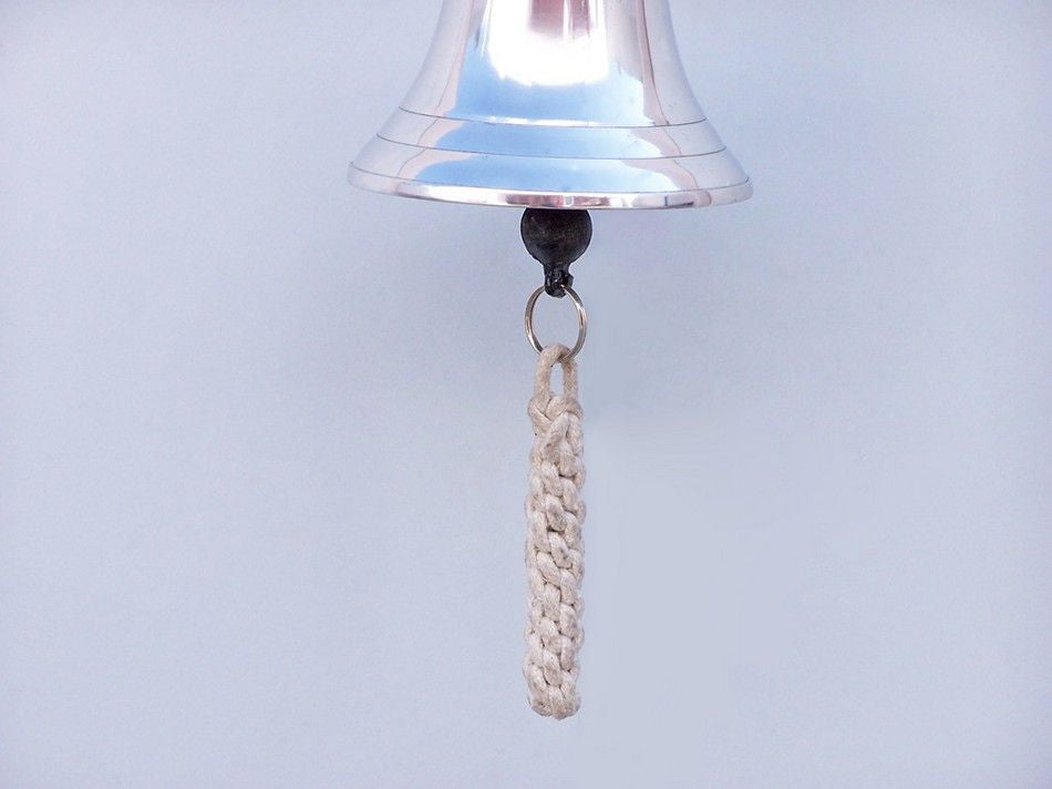 Chrome Hanging Ship's Bell 6"