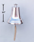 Chrome Hanging Ship's Bell 18"