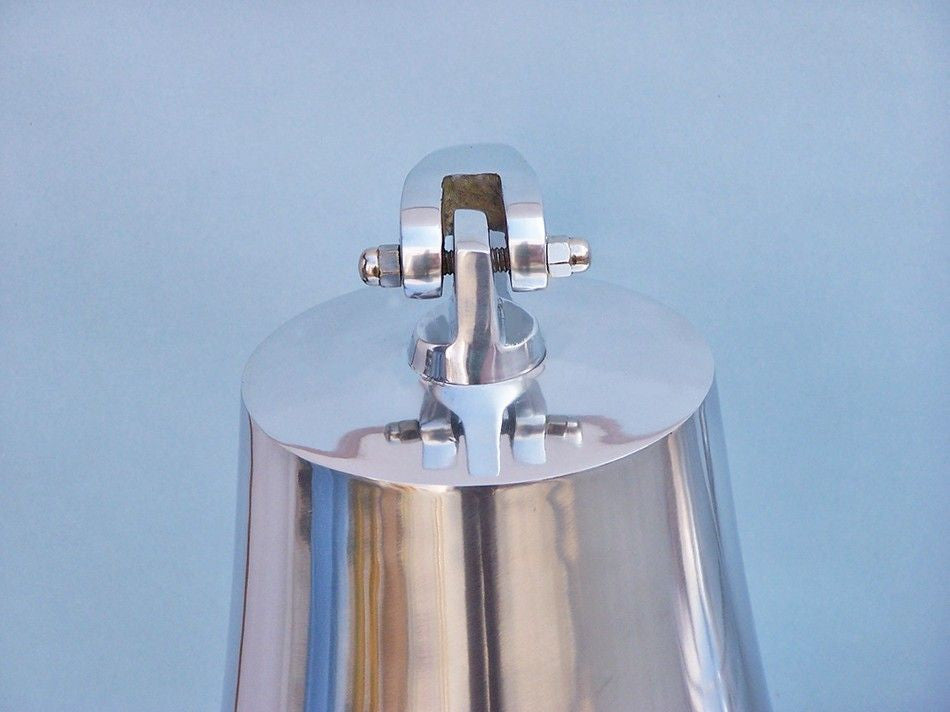 Chrome Hanging Ship's Bell 18"