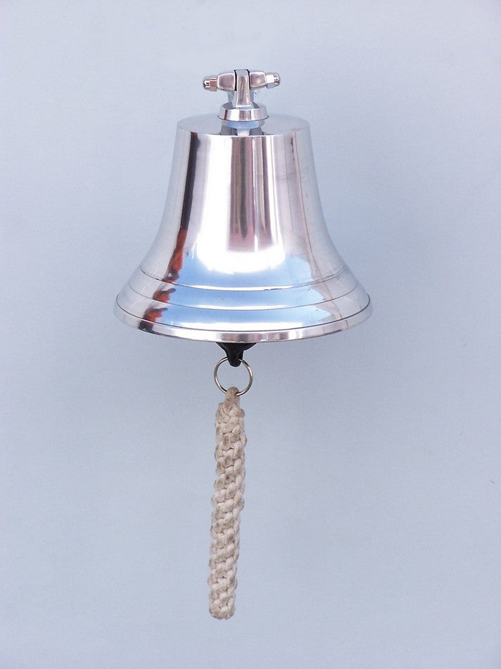 Chrome Hanging Harbor Bell 7"