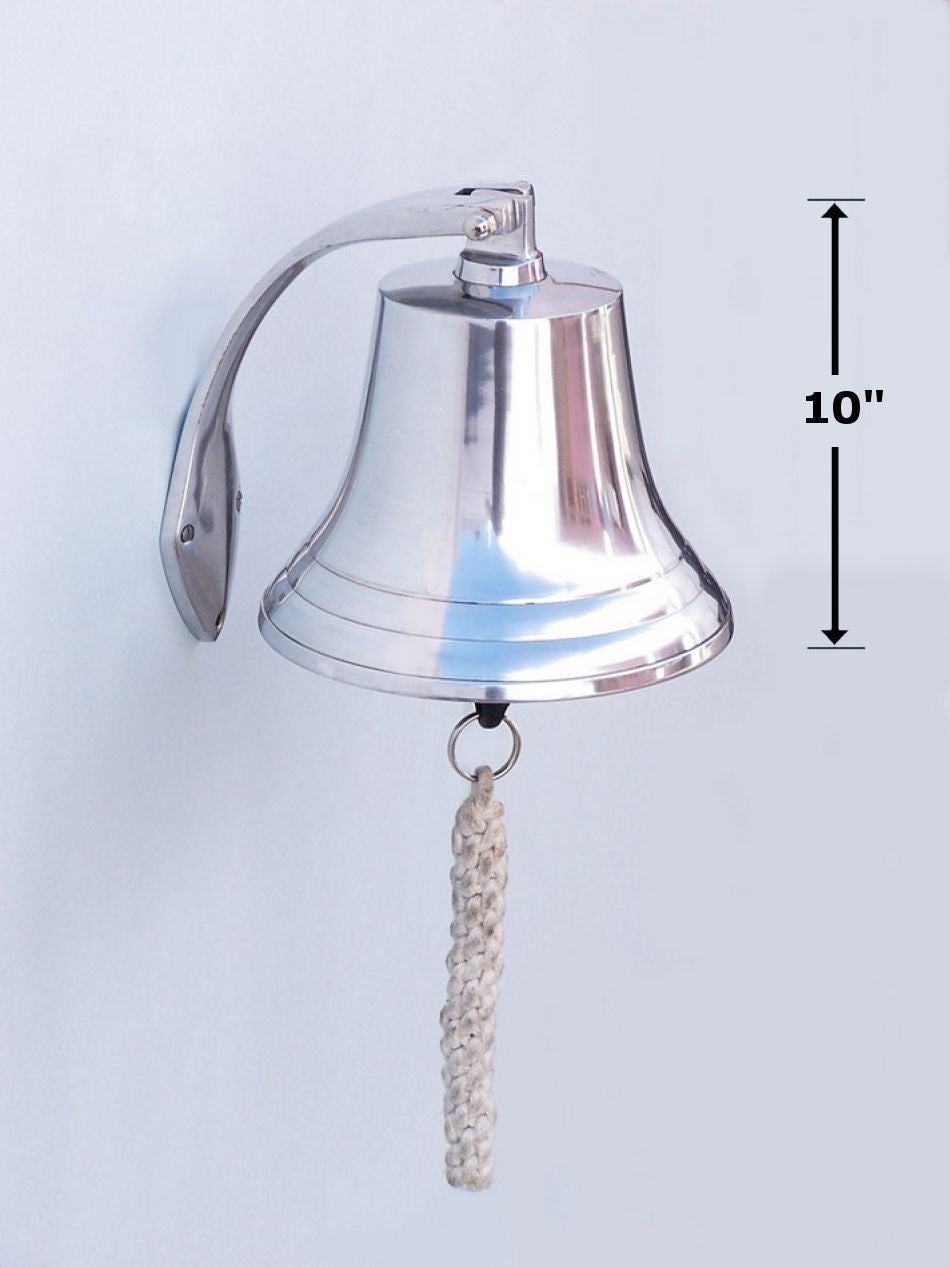 Chrome Hanging Harbor Bell 7"
