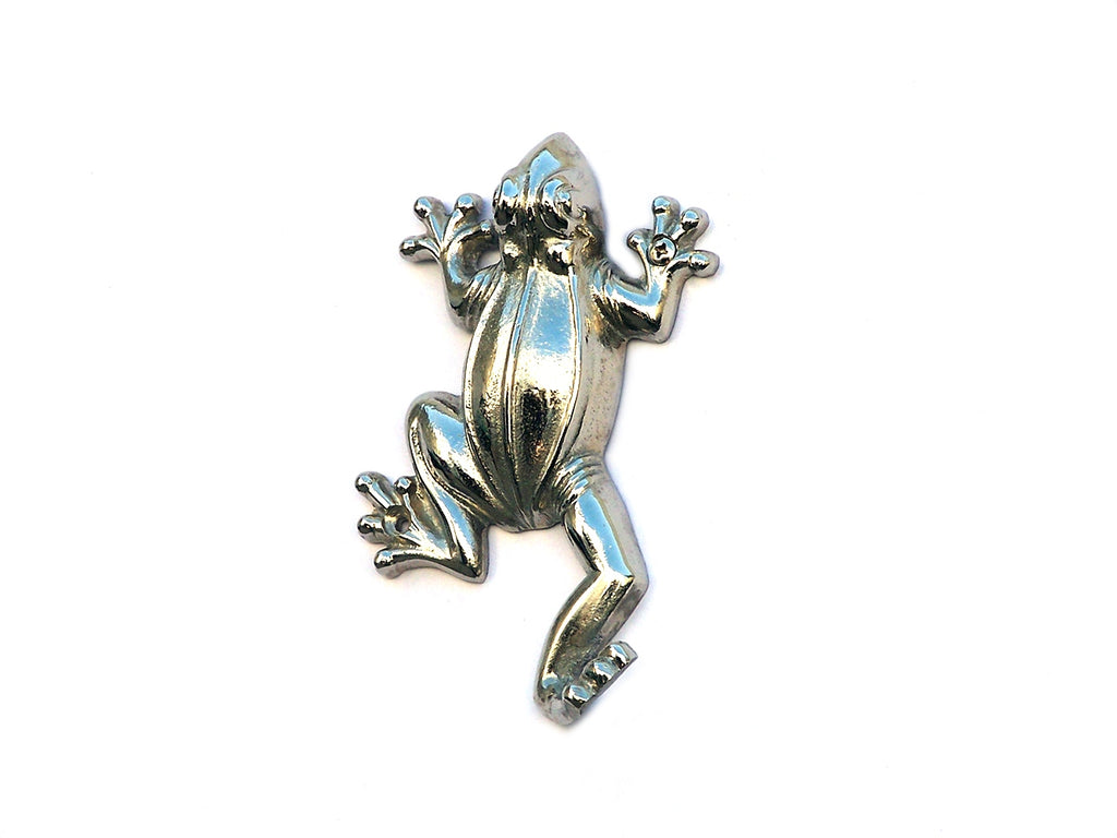 Chrome Decorative Frog Hook 6"